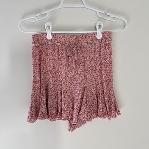 Cotton Candy LA Pink/Red Floral Shorts